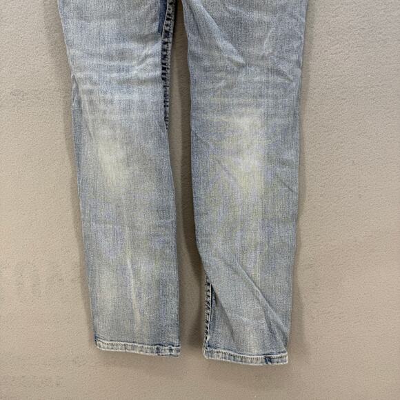 Silver Jean Co Jeans Girls 14 Light Blue Sasha Straight Leg Mid Rise School Jean - Picture 5 of 14